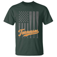 Vintage Tennessee T Shirt Retro Classic TN Orange Print Retro Baseball American US Flag