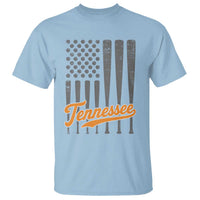 Vintage Tennessee T Shirt Retro Classic TN Orange Print Retro Baseball American US Flag