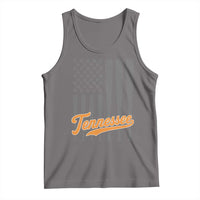 Vintage Tennessee Tank Top Retro Classic TN Orange Print Retro Baseball American US Flag