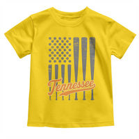 Vintage Tennessee Toddler T Shirt Retro Classic TN Orange Print Retro Baseball American US Flag TS10
