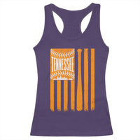 Vintage Tennessee Racerback Tank Top Retro Classic TN Orange Retro Baseball American US Flag