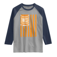 Vintage Tennessee Raglan Shirt Retro Classic TN Orange Retro Baseball American US Flag