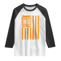 Vintage Tennessee Raglan Shirt Retro Classic TN Orange Retro Baseball American US Flag