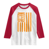 Vintage Tennessee Raglan Shirt Retro Classic TN Orange Retro Baseball American US Flag