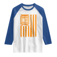 Vintage Tennessee Raglan Shirt Retro Classic TN Orange Retro Baseball American US Flag