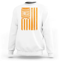 Vintage Tennessee Sweatshirt Retro Classic TN Orange Retro Baseball American US Flag