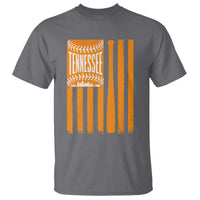 Vintage Tennessee T Shirt Retro Classic TN Orange Retro Baseball American US Flag