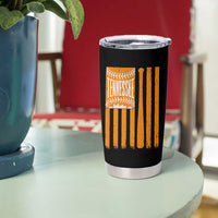 Vintage Tennessee Tumbler Cup Retro Classic TN Orange Retro Baseball American US Flag