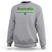 Australia Fan Sweatshirt Retro Vintage Flag Green Yellow Country Pride Distressed Graphic