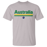 Australia Fan T Shirt Retro Vintage Flag Green Yellow Country Pride Distressed Graphic