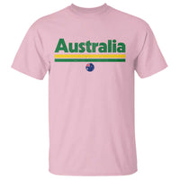 Australia Fan T Shirt Retro Vintage Flag Green Yellow Country Pride Distressed Graphic