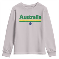 Australia Fan Youth Sweatshirt Retro Vintage Flag Green Yellow Country Pride Distressed Graphic