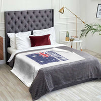 Vintage Australia Flag Throw Blanket Distressed Patriotic Country Pride Graphic