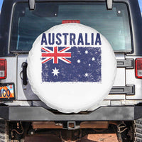Vintage Australia Flag Spare Tire Cover Distressed Patriotic Country Pride Graphic