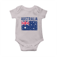 Vintage Australia Flag Baby Onesie Distressed Patriotic Country Pride Graphic