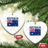 Vintage Australia Flag Ceramic Ornament Distressed Patriotic Country Pride Graphic