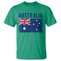 Vintage Australia Flag T Shirt Distressed Patriotic Country Pride Graphic