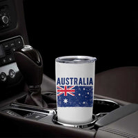 Vintage Australia Flag Tumbler Cup Distressed Patriotic Country Pride Graphic