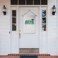 Retro Australia Garden Flag AUS Green Australian Flag Country Pride Graphic