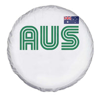 Retro Australia Spare Tire Cover AUS Green Australian Flag Country Pride Graphic