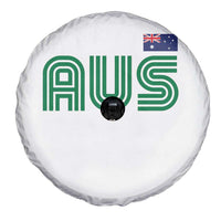 Retro Australia Spare Tire Cover AUS Green Australian Flag Country Pride Graphic