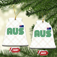 Retro Australia Ceramic Ornament AUS Green Australian Flag Country Pride Graphic