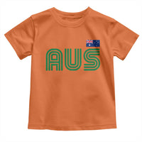 Retro Australia Toddler T Shirt AUS Green Australian Flag Country Pride Graphic