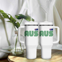 Retro Australia Tumbler With Handle AUS Green Australian Flag Country Pride Graphic