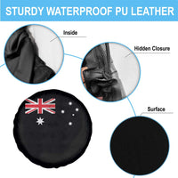 Vintage Australian Flag Spare Tire Cover Australia Distressed Patriotic Southern Cross Country Pride Graphic