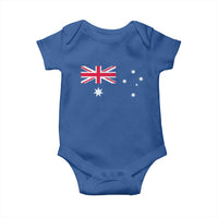 Vintage Australian Flag Baby Onesie Australia Distressed Patriotic Southern Cross Country Pride Graphic