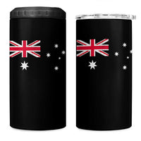 Vintage Australian Flag 4 in 1 Can Cooler Tumbler Australia Distressed Patriotic Southern Cross Country Pride Graphic