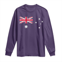 Vintage Australian Flag Long Sleeve Shirt Australia Distressed Patriotic Southern Cross Country Pride Graphic