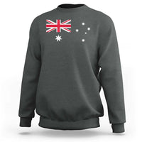 Vintage Australian Flag Sweatshirt Australia Distressed Patriotic Southern Cross Country Pride Graphic