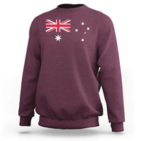 Vintage Australian Flag Sweatshirt Australia Distressed Patriotic Southern Cross Country Pride Graphic