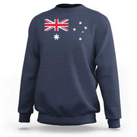 Vintage Australian Flag Sweatshirt Australia Distressed Patriotic Southern Cross Country Pride Graphic