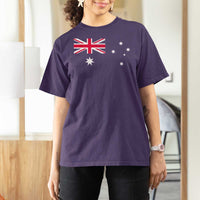 Vintage Australian Flag T Shirt For Women Australia Distressed Patriotic Southern Cross Country Pride Graphic