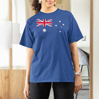 Vintage Australian Flag T Shirt For Women Australia Distressed Patriotic Southern Cross Country Pride Graphic