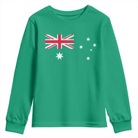 Vintage Australian Flag Youth Sweatshirt Australia Distressed Patriotic Southern Cross Country Pride Graphic