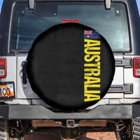 Australia Flag Spare Tire Cover Patriotic Country Pride Vertical Text Graphic