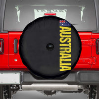 Australia Flag Spare Tire Cover Patriotic Country Pride Vertical Text Graphic