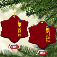 Australia Flag Ceramic Ornament Patriotic Country Pride Vertical Text Graphic