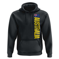 Australia Flag Hoodie Patriotic Country Pride Vertical Text Graphic