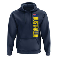 Australia Flag Hoodie Patriotic Country Pride Vertical Text Graphic