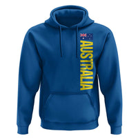 Australia Flag Hoodie Patriotic Country Pride Vertical Text Graphic