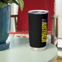 Australia Flag Tumbler Cup Patriotic Country Pride Vertical Text Graphic