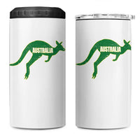 Vintage Kangaroo Australia 4 in 1 Can Cooler Tumbler Patriotic Country Pride Graphic Aussie Roo Kangaroo