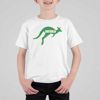 Vintage Kangaroo Australia T Shirt For Kid Patriotic Country Pride Graphic Aussie Roo Kangaroo