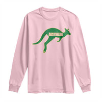 Vintage Kangaroo Australia Long Sleeve Shirt Patriotic Country Pride Graphic Aussie Roo Kangaroo