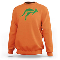 Vintage Kangaroo Australia Sweatshirt Patriotic Country Pride Graphic Aussie Roo Kangaroo