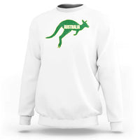Vintage Kangaroo Australia Sweatshirt Patriotic Country Pride Graphic Aussie Roo Kangaroo